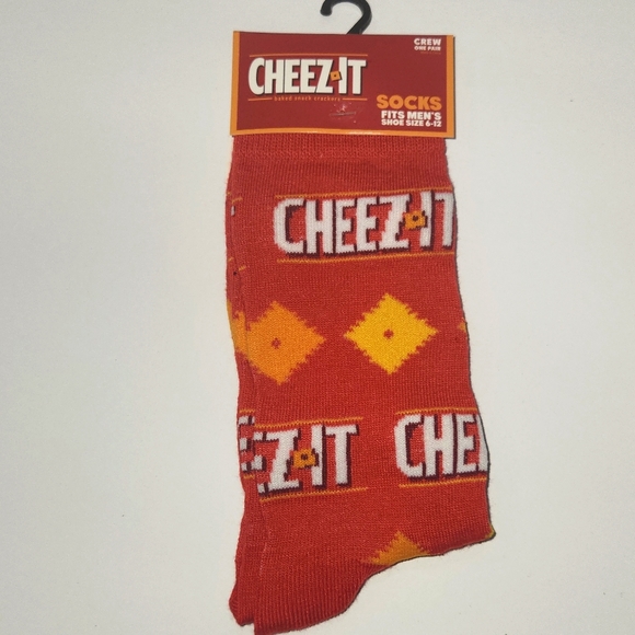 Other - Cheese It Crew Socks/ Graphic Novelty Crew Socks